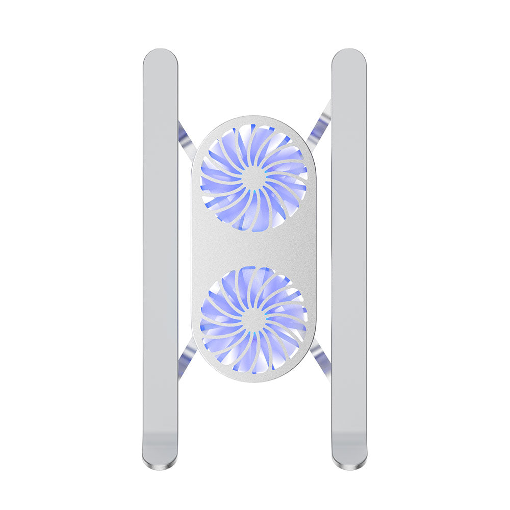 Wiwu S400 Pro Çift Fanlı Işıklı 5W 3000RPM Katlanabilir Ayarlanabilir Laptop Standı