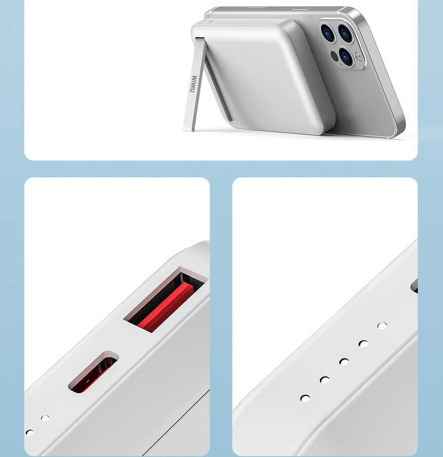 Wiwu SC10000 M-safe Mıknatıslı Kablosuz Powerbank - 15