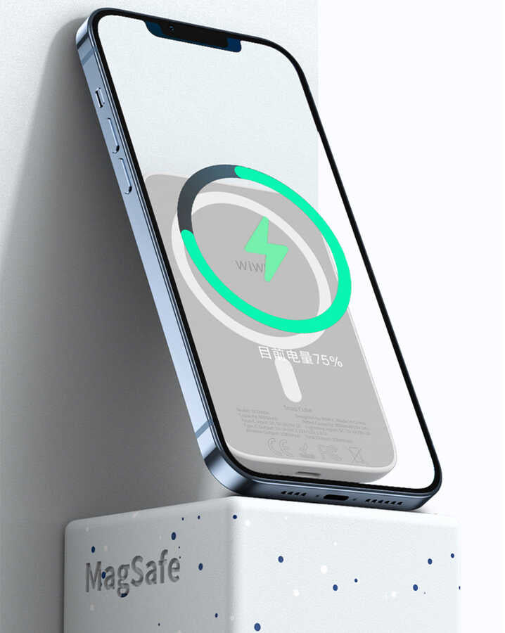 Wiwu SC5000A M-safe Mıknatıslı Kablosuz Powerbank - 2