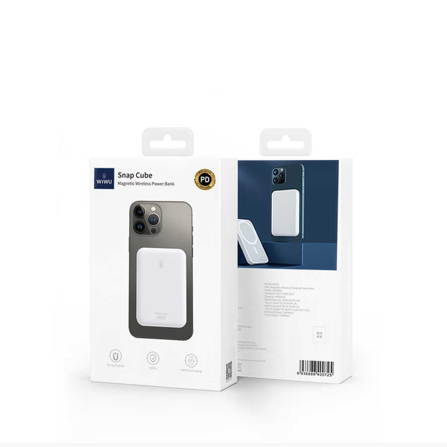 Wiwu SC5000A M-safe Mıknatıslı Kablosuz Powerbank - 4