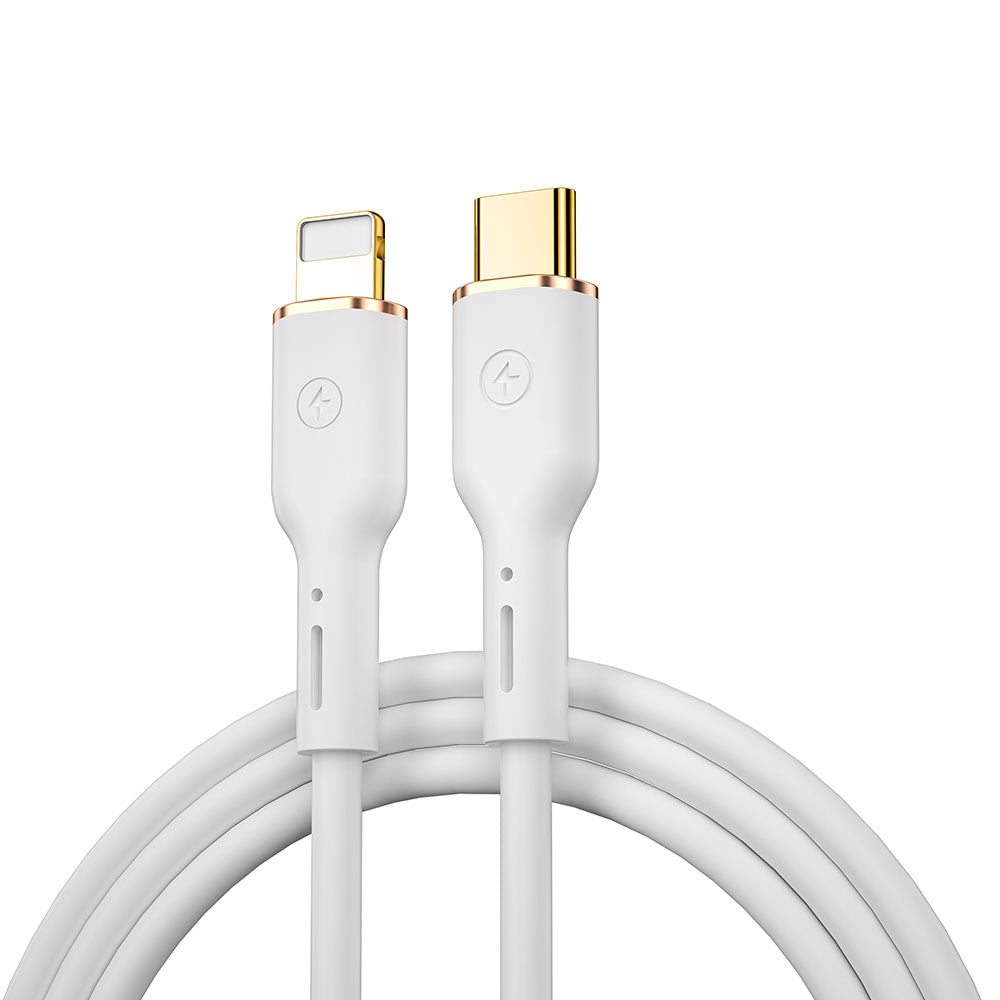 Wiwu Vigor YQ-01 Type-C to Lightning 1.2 Metre Esnek 27W 480Mbps PD Data ve Şarj Kablosu
