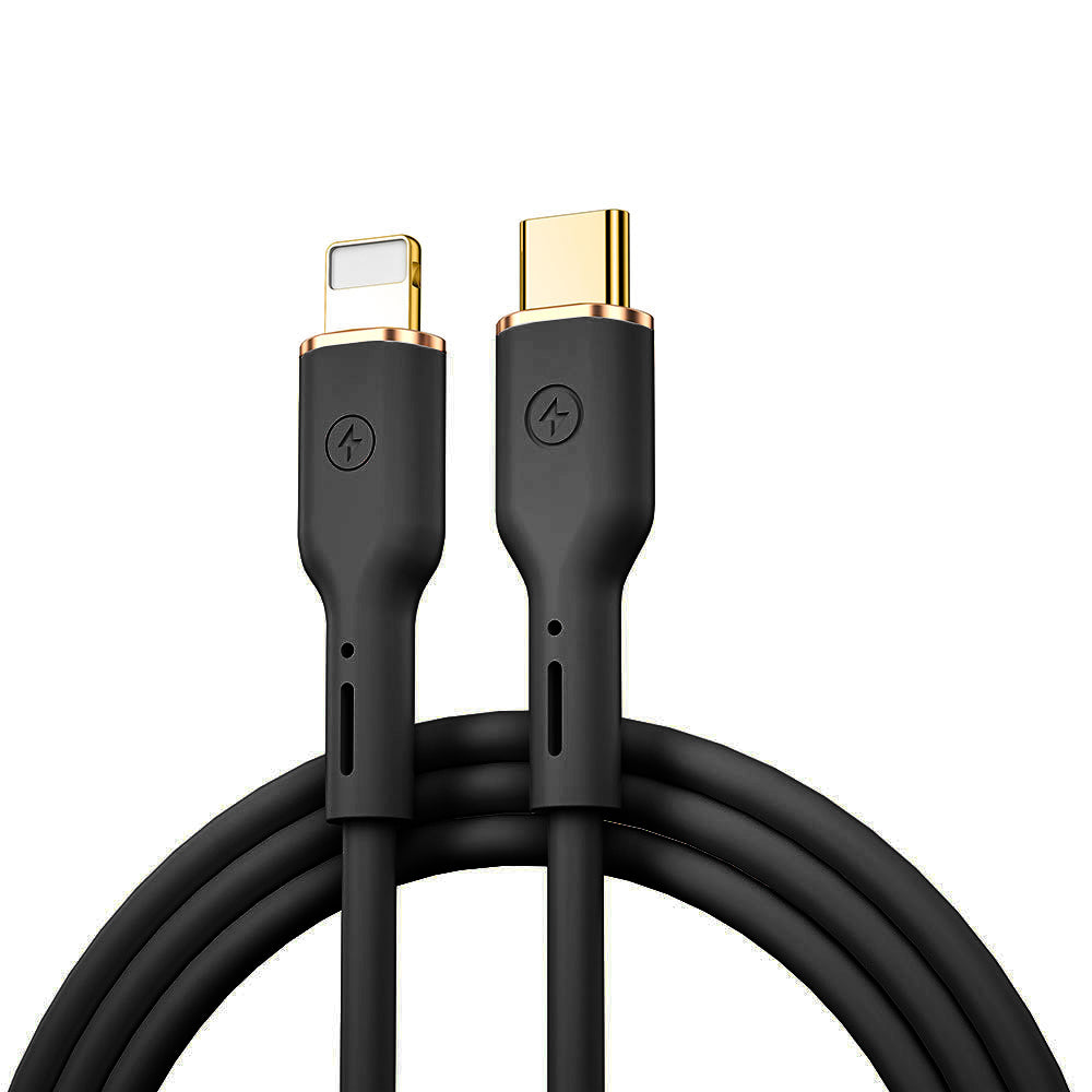 Wiwu Vigor YQ-01 Type-C to Lightning 1.2 Metre Esnek 27W 480Mbps PD Data ve Şarj Kablosu