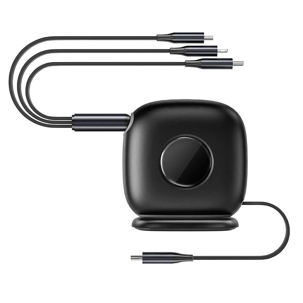 Wiwu Wi-C012 Masaüstü Düzenleyicili Type-C to C+Lightning+Micro Hızlı Şarj Kablosu 1.2M