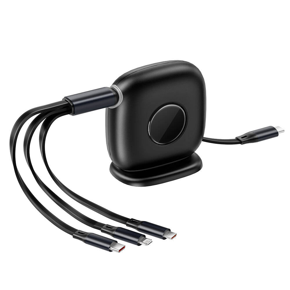 Wiwu Wi-C012 Masaüstü Düzenleyicili Type-C to C+Lightning+Micro Hızlı Şarj Kablosu 1.2M