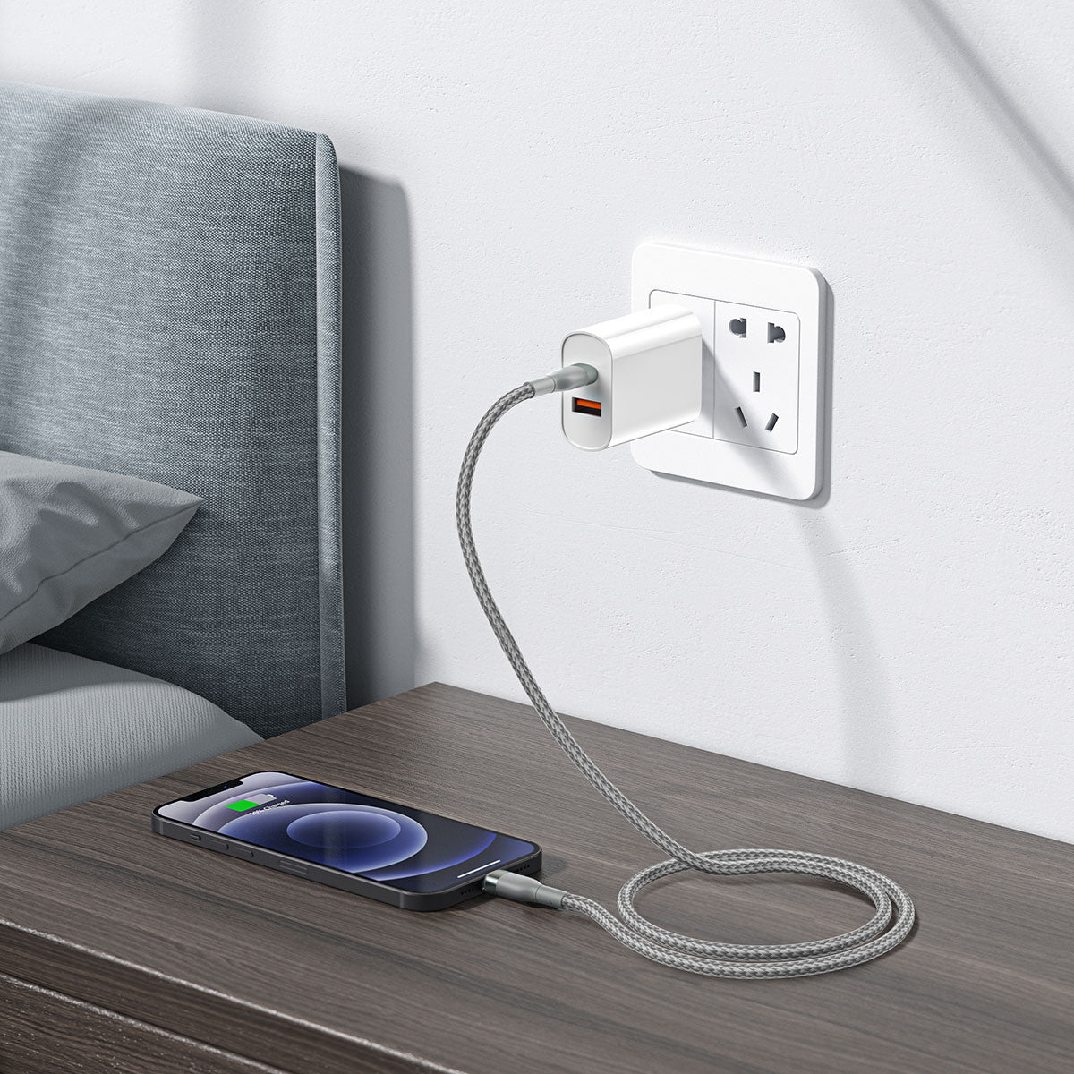 Wiwu Wİ-C017 Concise Serisi 30W 2 Metre Type-C to Lightning PD Data ve Şarj Kablosu