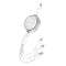 Wiwu Wi-C023 Vigor Serisi 3in1 Type-C Lightning Micro USB Makaralı Data ve Şarj Kablosu 100W 1.5M