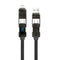 Wiwu Wi-C039 Titan Serisi 4in1 USB-A+Type-C to Type-C+Lightning LED Dijital Göstergeli Şarj ve Data Kablosu 15cm