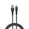 Wiwu Wi-C068 Orginlink Serisi LED Göstergeli USB-A to Lightning Hızlı Şarj Özellikli Data ve Şarj Kablosu 1M