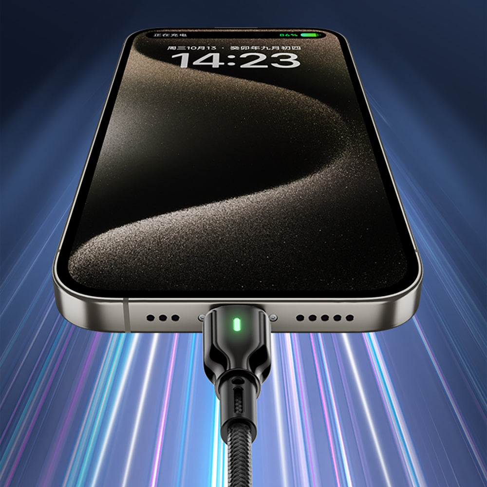 Wiwu Wi-C073 Drualink Serisi USB-A to Type-C Hızlı Şarj Özellikli Data ve Şarj Kablosu 3A 1M