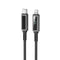 Wiwu Wi-C080 Warriors Serisi Aramid Fiber Dijital LED Göstergeli Type-C to Lightning PD Data ve Şarj Kablosu 27W 1M