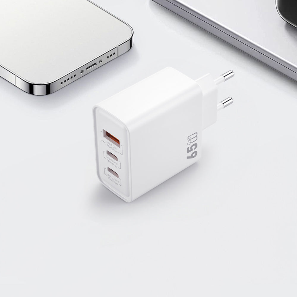 Wiwu Wi-G005 Essen Serisi GaN Tech PD 65W Hızlı Şarj Özellikli Şarj Başlığı