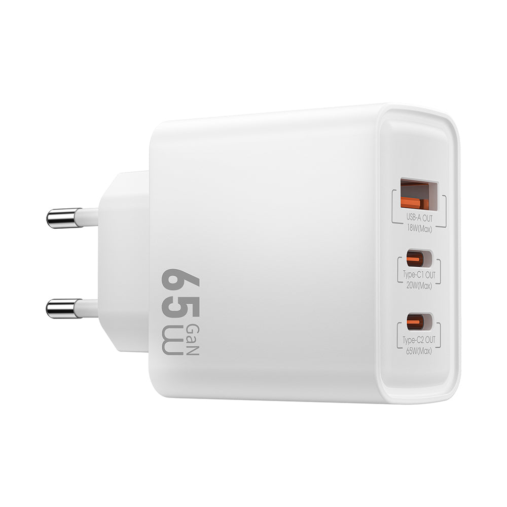 Wiwu Wi-G005 Essen Serisi GaN Tech PD 65W Hızlı Şarj Özellikli Şarj Başlığı