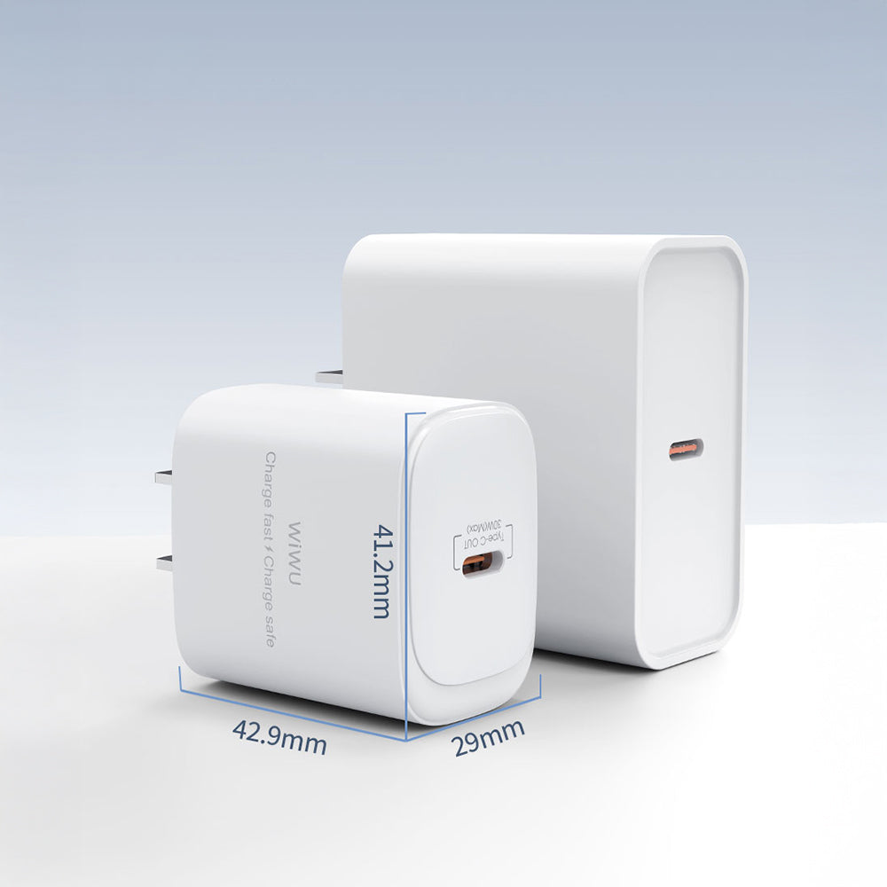 Wiwu Wi-G008 Essen Serisi GaN Tech PD 30W Hızlı Şarj Özellikli Şarj Başlığı