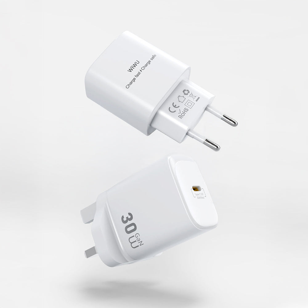 Wiwu Wi-G008 Essen Serisi GaN Tech PD 30W Hızlı Şarj Özellikli Şarj Başlığı