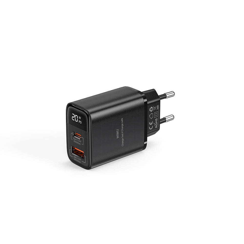 Wiwu Wi-G009 Firefly Serisi GaN Tech PD Hızlı Şarj Özellikli  20W Şarj Başlığı