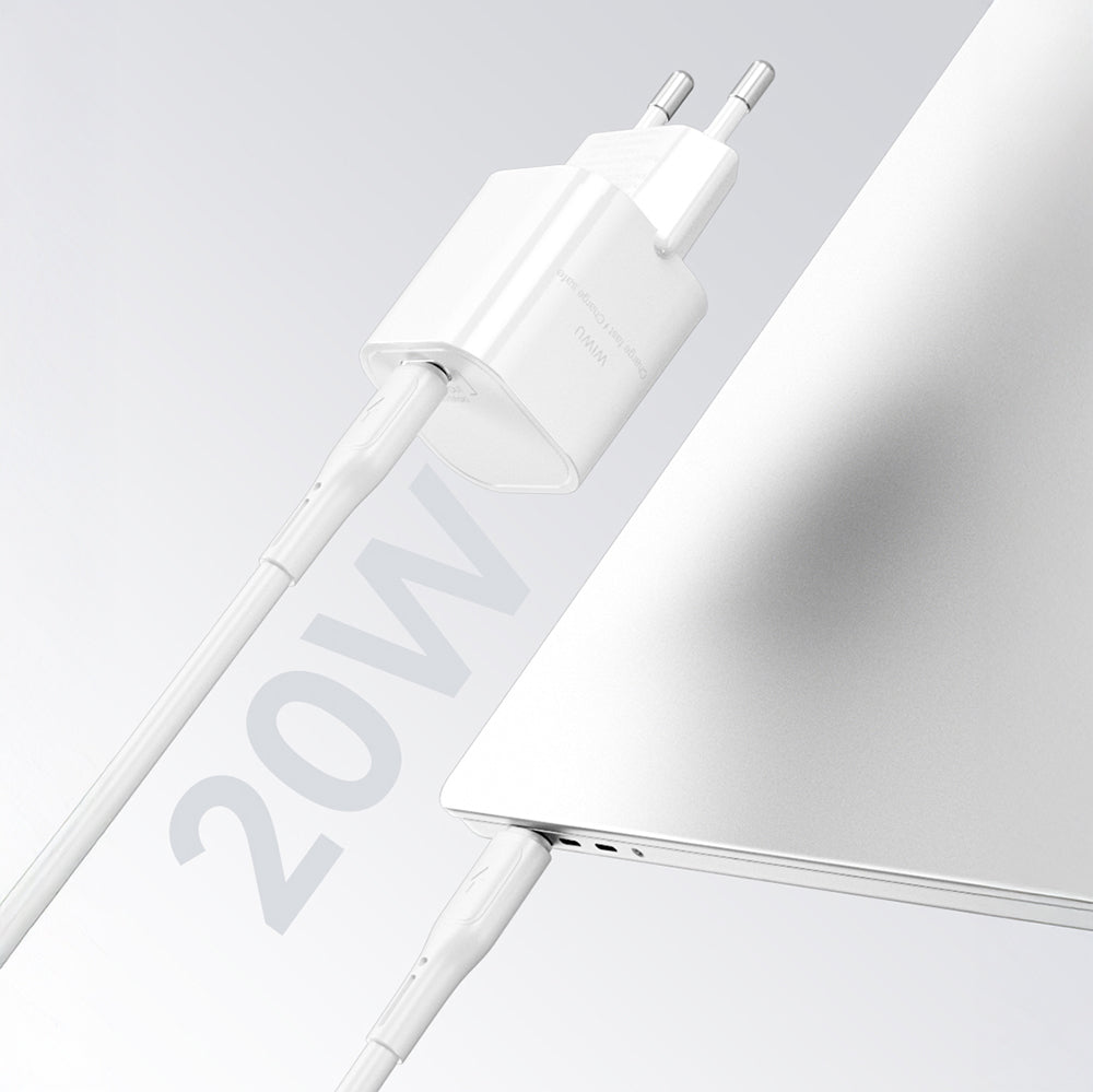 Wiwu Wi-G014 Cube Serisi GaN Tech PD  20W Hızlı Şarj Özellikli Mini Şarj Başlığı