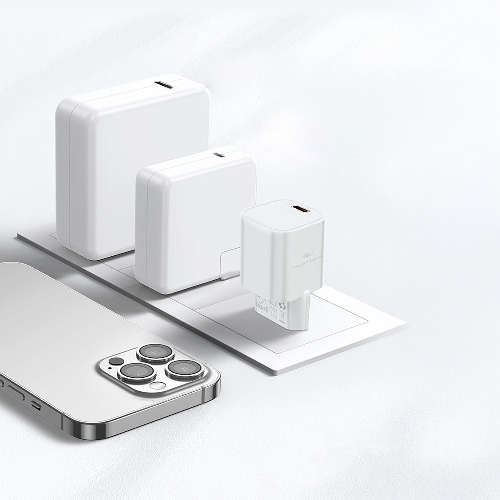 Wiwu Wi-G015 Cube Serisi GaN Tech PD 33W Hızlı Şarj Özellikli Mini Şarj Başlığı