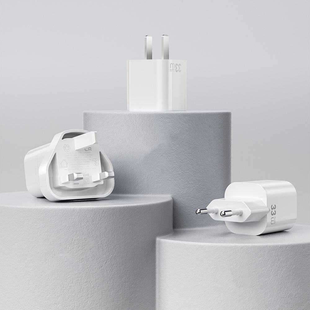 Wiwu Wi-G015 Cube Serisi GaN Tech PD 33W Hızlı Şarj Özellikli Mini Şarj Başlığı
