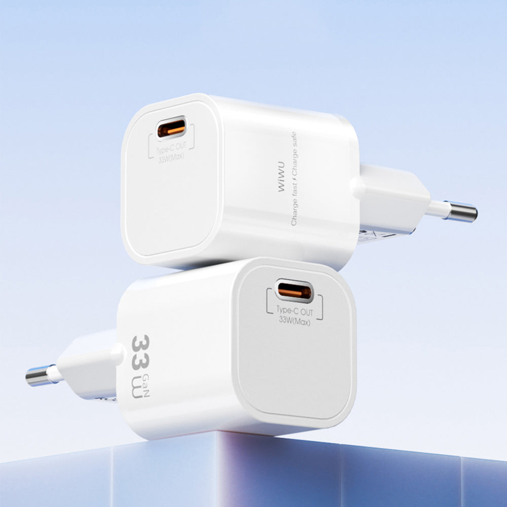 Wiwu Wi-G015 Cube Serisi GaN Tech PD 33W Hızlı Şarj Özellikli Mini Şarj Başlığı