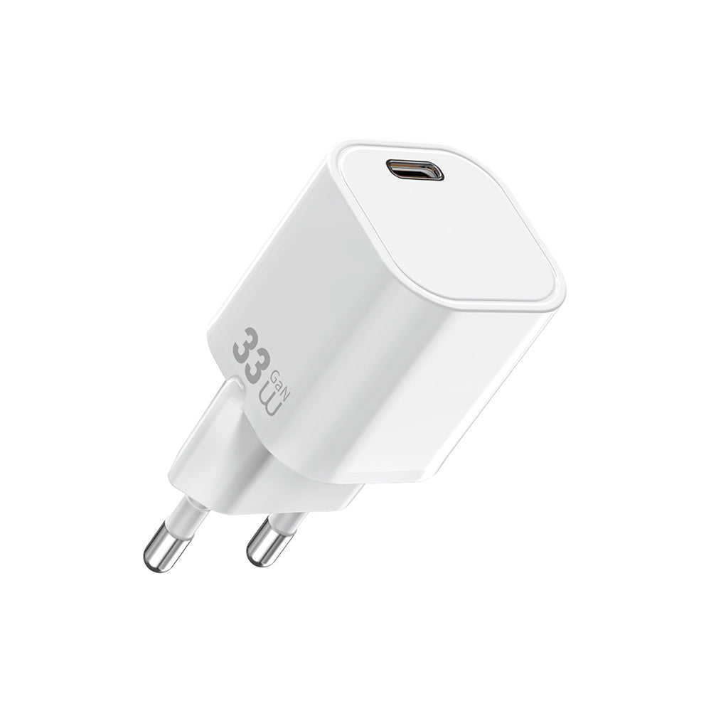 Wiwu Wi-G015 Cube Serisi GaN Tech PD 33W Hızlı Şarj Özellikli Mini Şarj Başlığı
