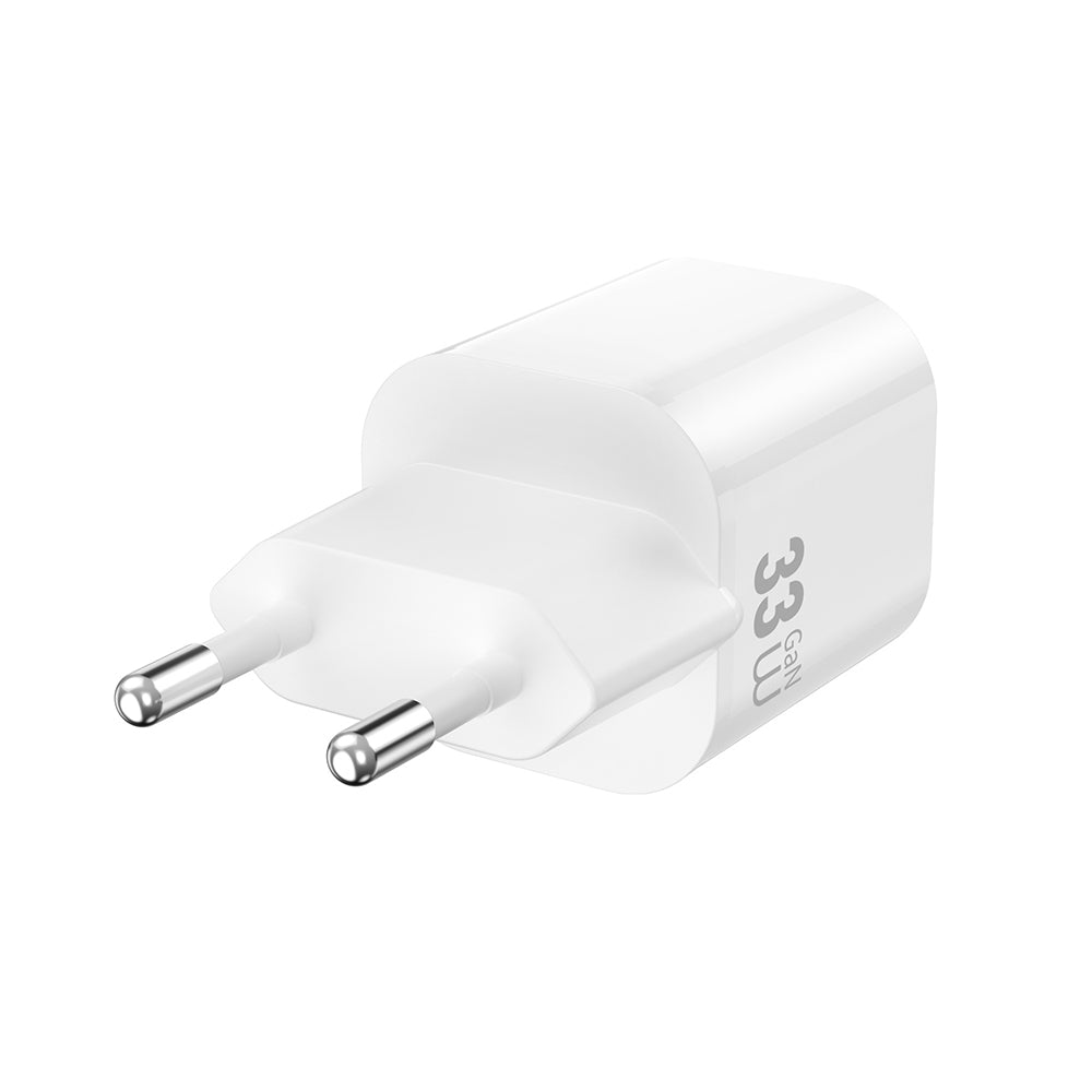 Wiwu Wi-G018 Cube Serisi Type-C to Lightning GaN Tech PD 33W Hızlı Şarj Özellikli Kablolu Şarj Seti