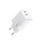 Wiwu Wi-G025 Cube Serisi Dual Type-C PD GaN Teknolojili Hızlı Şarj Başlığı 47W