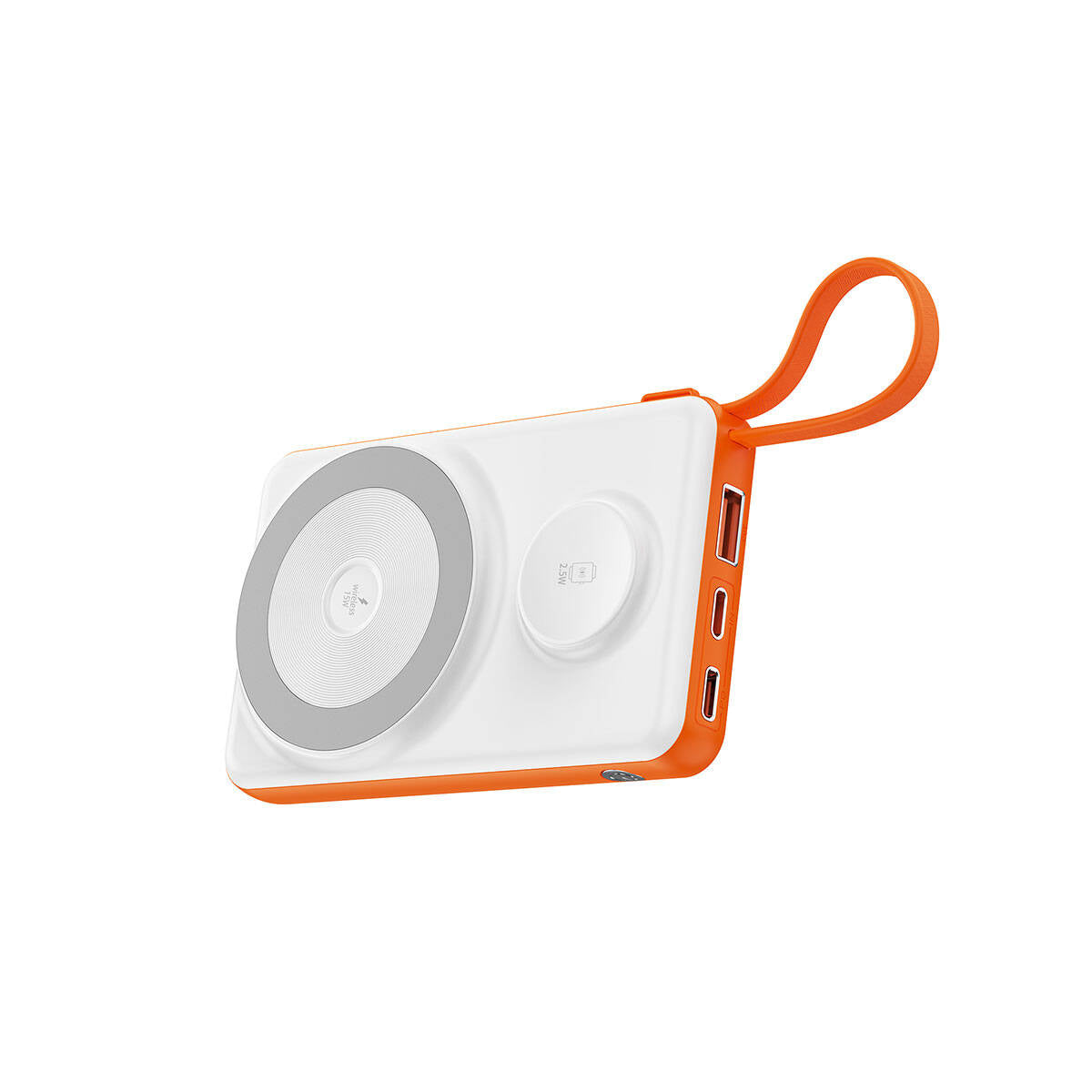 Wiwu Wi-P007 LED Ekranlı Akıllı Saat Kablosuz Şarj Özellikli 10000mAh 22.5W Taşınabilir Powerbank