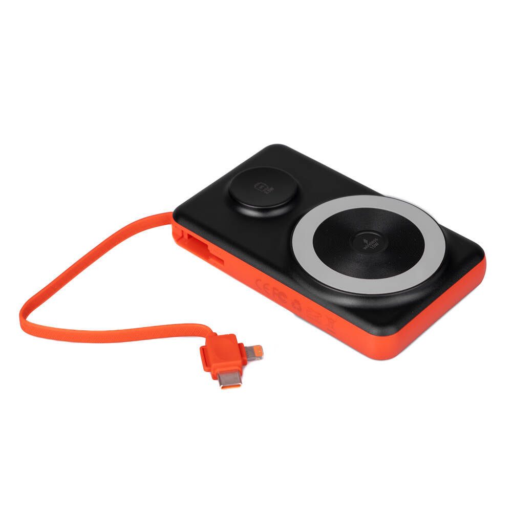 Wiwu Wi-P007 LED Ekranlı Akıllı Saat Kablosuz Şarj Özellikli 10000mAh 22.5W Taşınabilir Powerbank