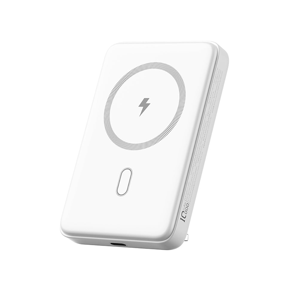 Wiwu Wi-P043 LED Işık Göstergeli Standlı Taşınabilir M-safe Kablosuz Powerbank 10.000mAh 15W