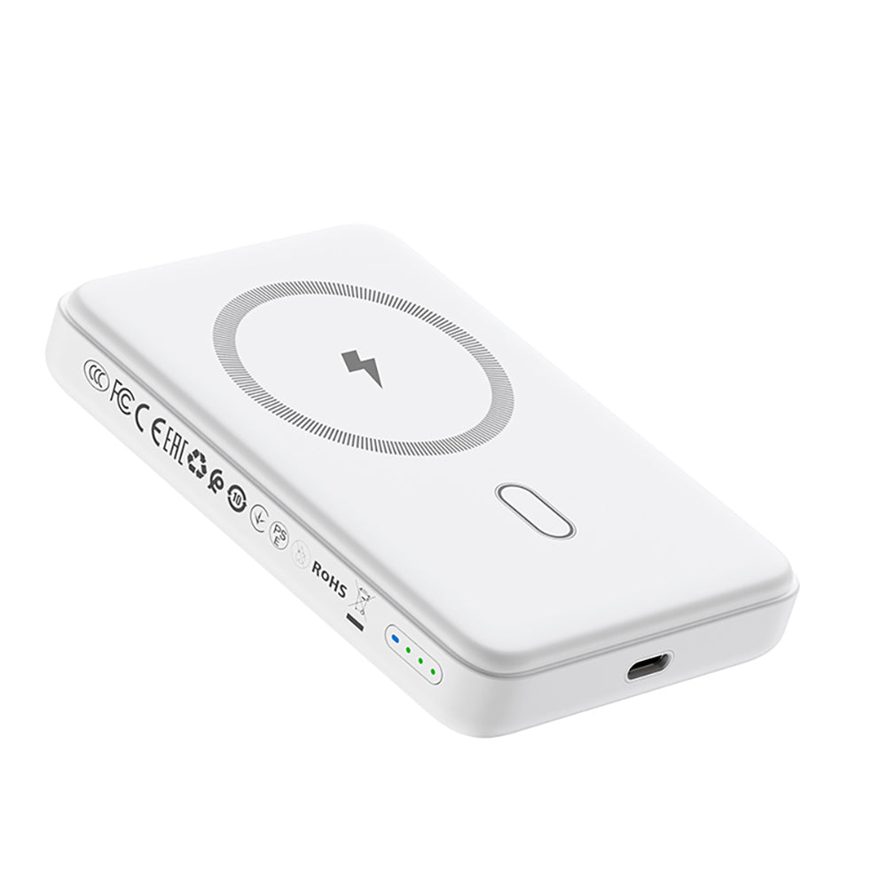 Wiwu Wi-P043 LED Işık Göstergeli Standlı Taşınabilir M-safe Kablosuz Powerbank 10.000mAh 15W