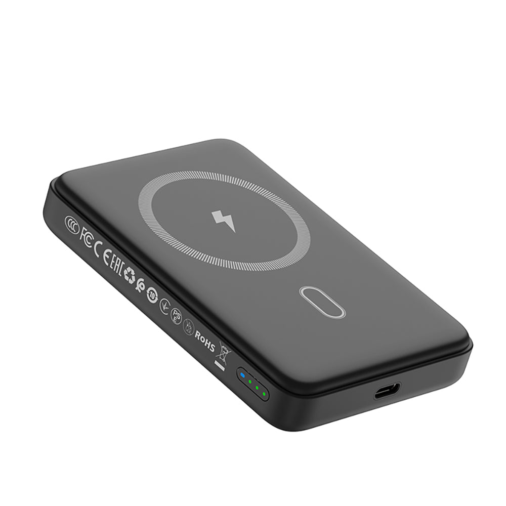 Wiwu Wi-P043 LED Işık Göstergeli Standlı Taşınabilir M-safe Kablosuz Powerbank 10.000mAh 15W