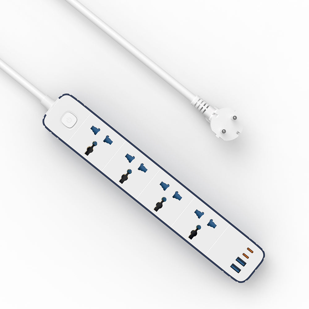 Wiwu Wi-S007 20W GaN Tech Power Strip 8 in 1 Çoklu Priz 2 Metre
