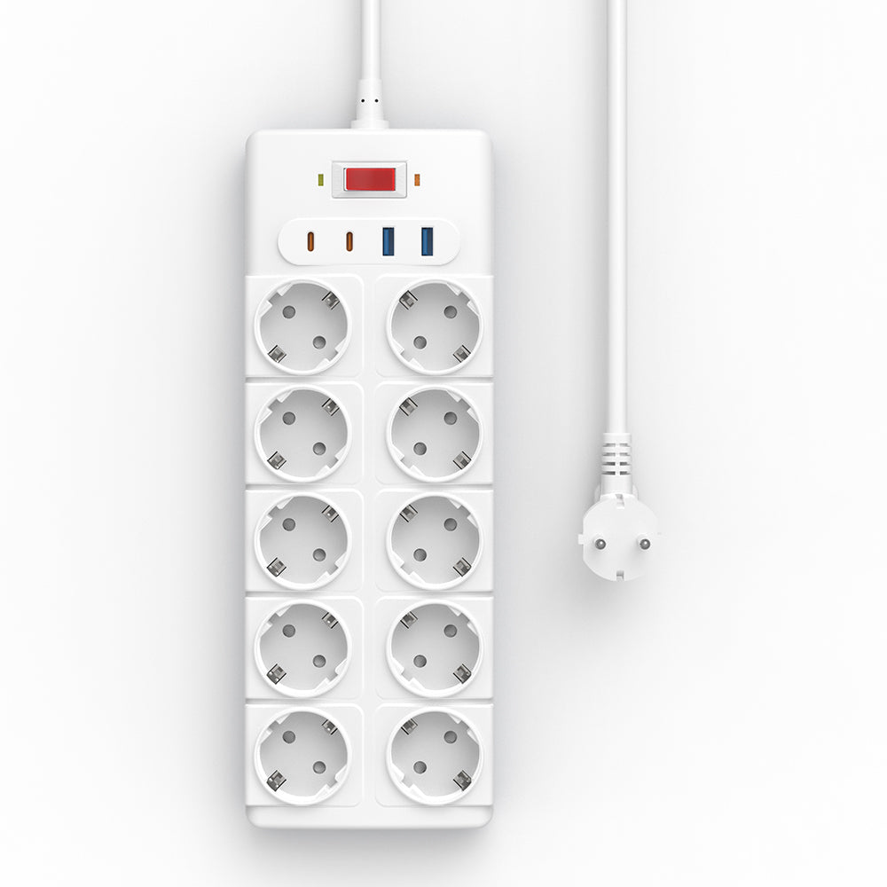 Wiwu Wi-S008 20W GaN Tech Power Strip 14 in 1 Çoklu Priz 2M