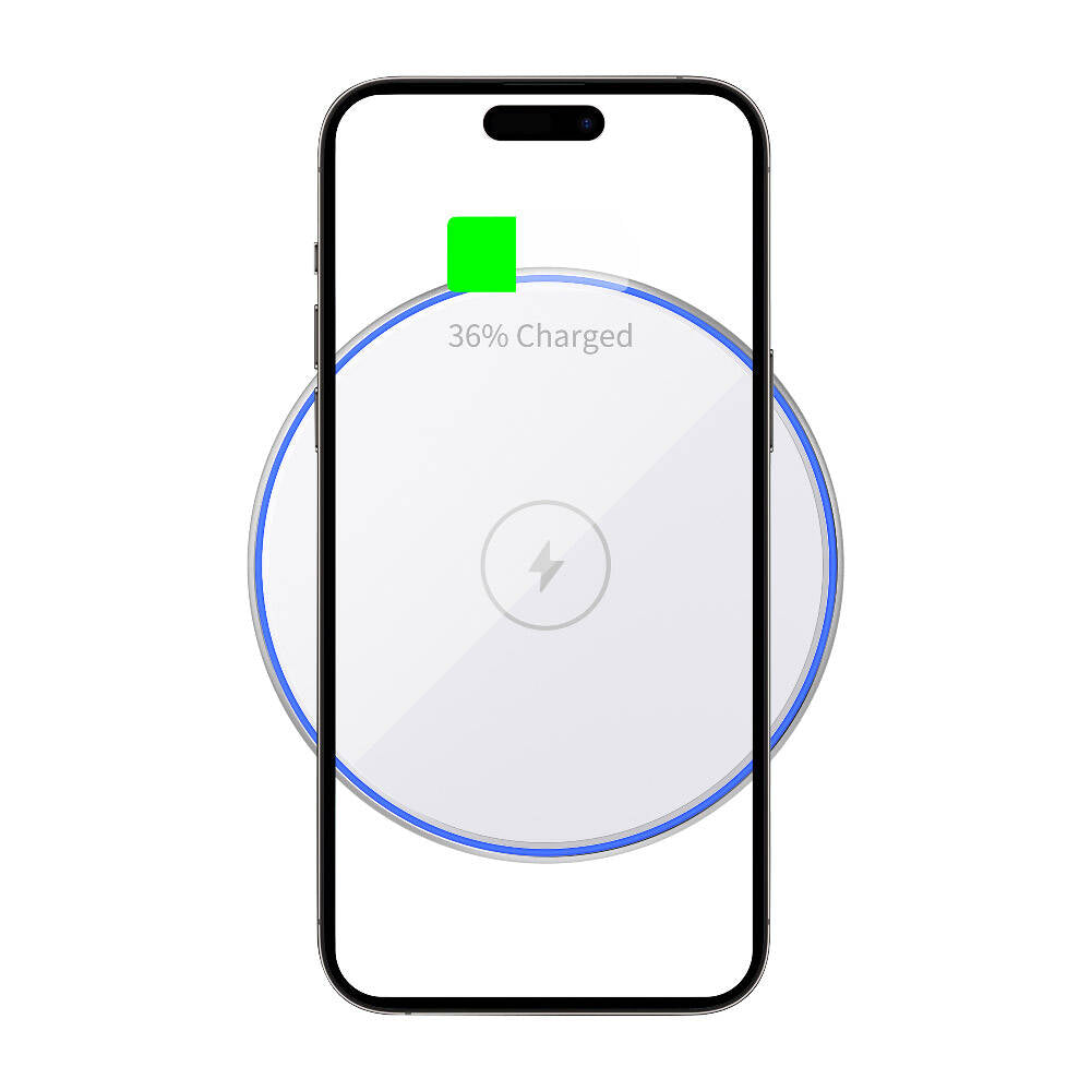 Wiwu Wi-W012 Quantus 15W Hızlı Şarj Özellikli Masaüstü Kablosuz Şarj Aleti