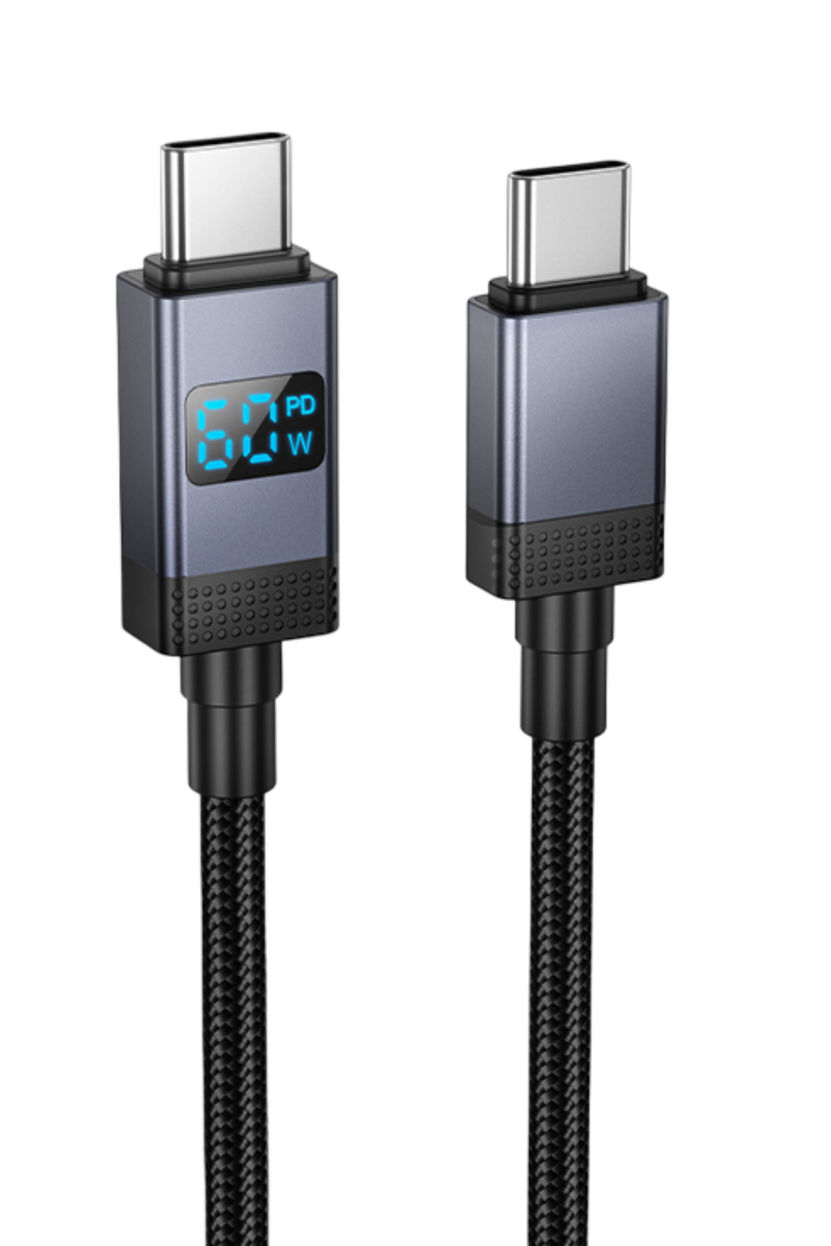 Hoco. X118 1M 60W Dijital Ekranlı Type-C to Type-C Hızlı Şarj Data Kablosu