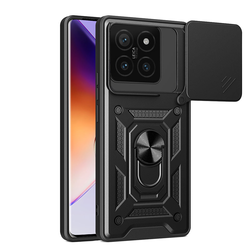 Cepax Xiaomi 14T Magnetik Standlı Kamera Korumalı Sürgülü Vega Kılıf