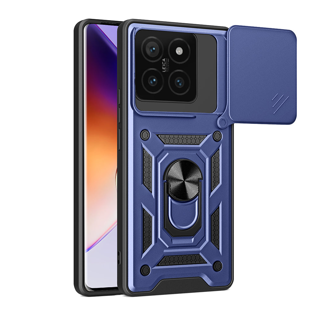 Cepax Xiaomi 14T Pro Magnetik Standlı Kamera Korumalı Sürgülü Vega Kılıf