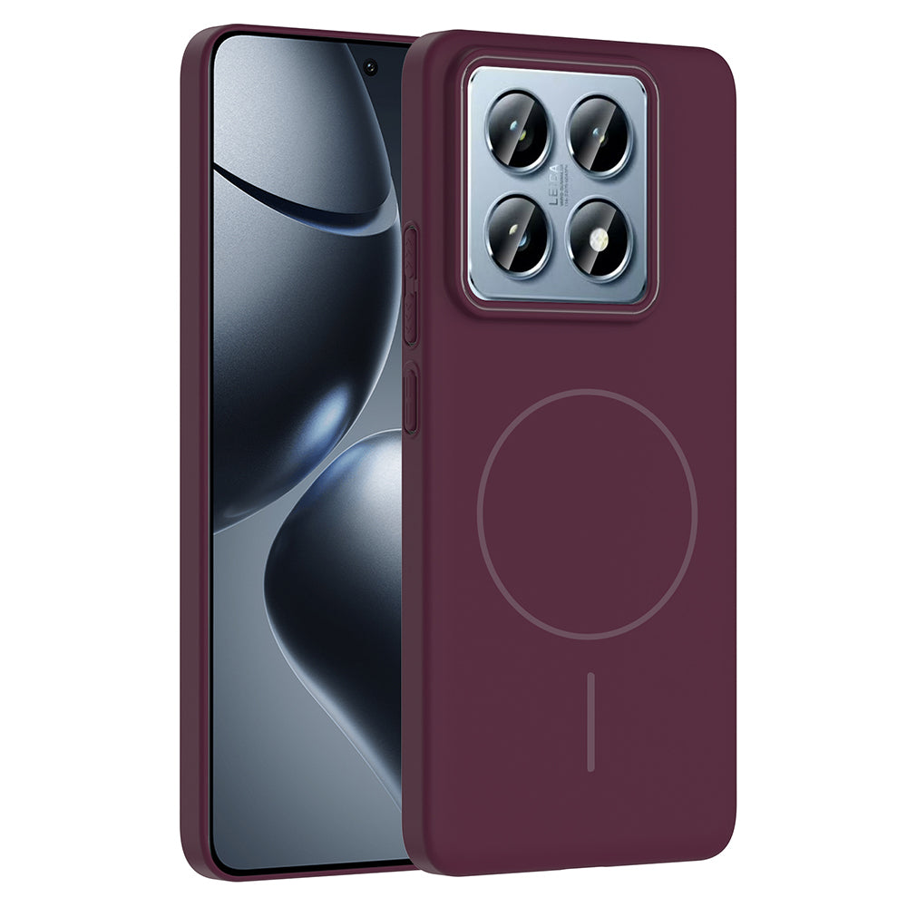 Cepax Xiaomi 14T Pro M-safe Şarj Özellikli Ruby Sert Kılıf