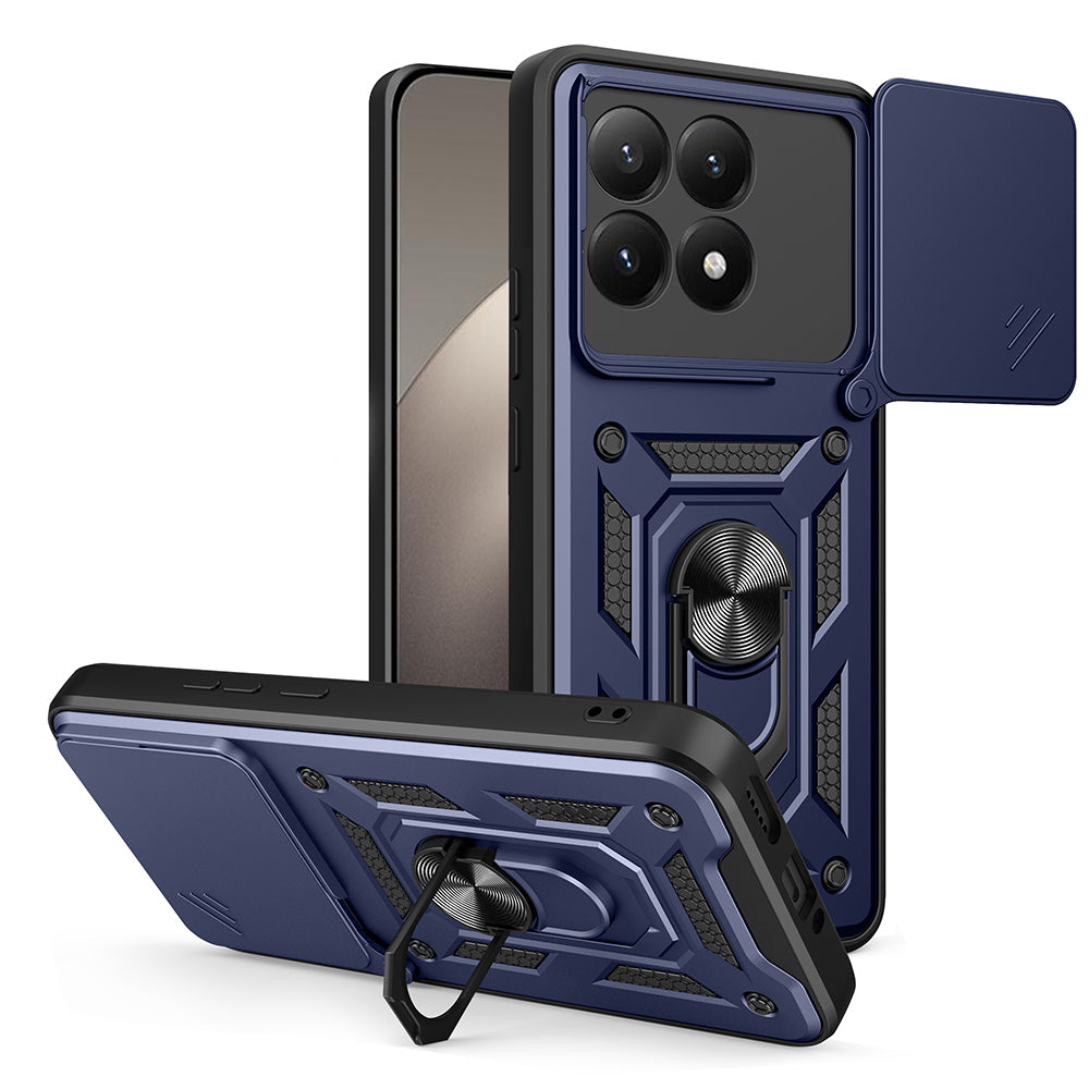 Cepax Xiaomi 15T Magnetik Standlı Kamera Korumalı Sürgülü Vega Kılıf