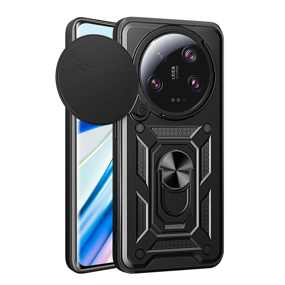 Xiaomi Mi 13 Ultra Magnetik Standlı Kamera Korumalı Cepax Sürgülü Vega Kılıf