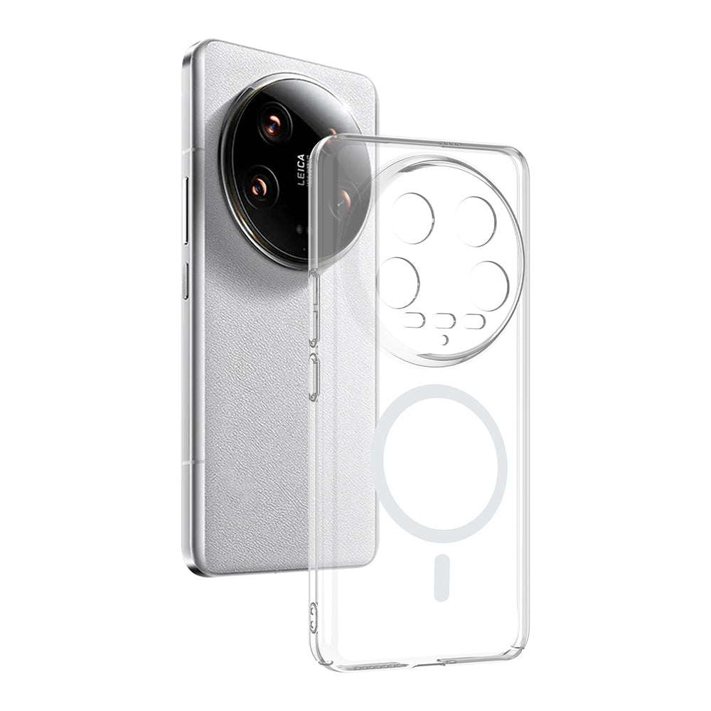 Cepax Xiaomi Mi 14 Ultra Kamera Korumalı M-Safe Şarj Özellikli Şeffaf London Sert PC Kılıf