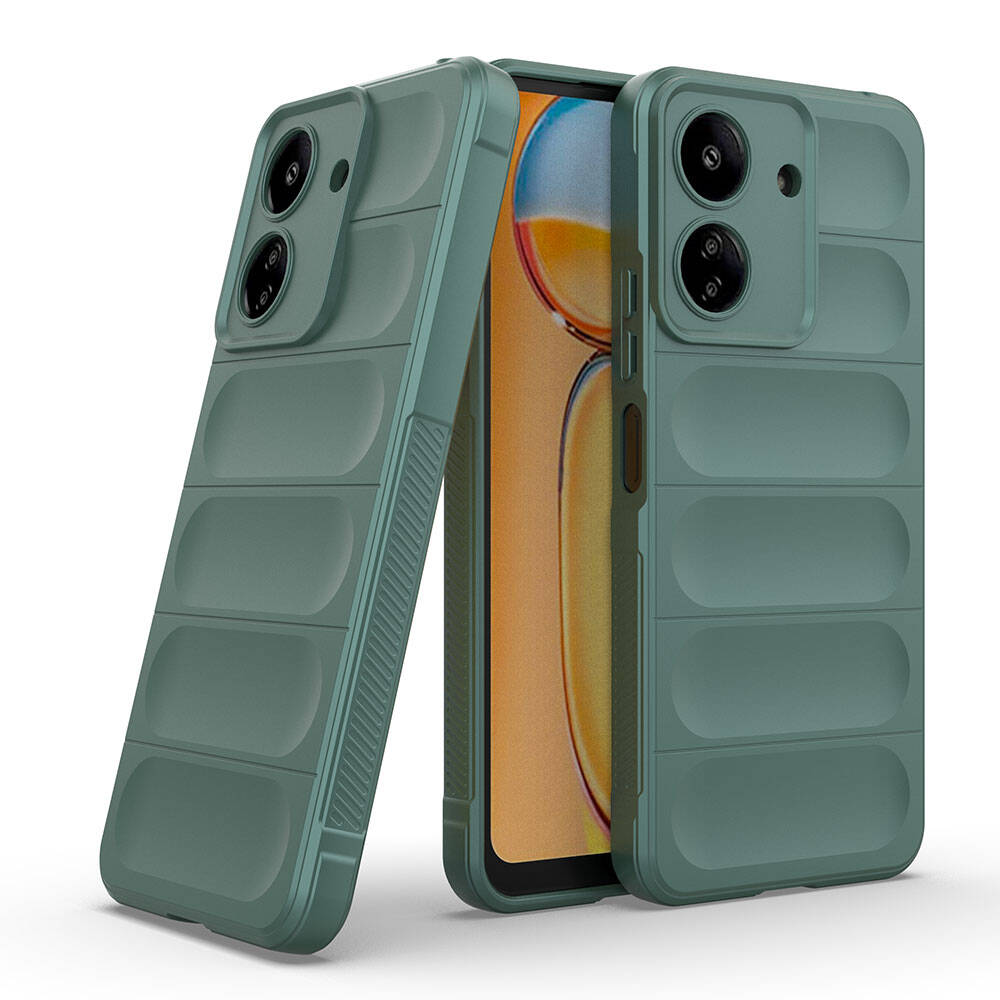 Cepax Xiaomi Poco C65 Esnek TPU Oyuklu Arka Yüzey Tasarımlı Etnik Silikon Kılıf
