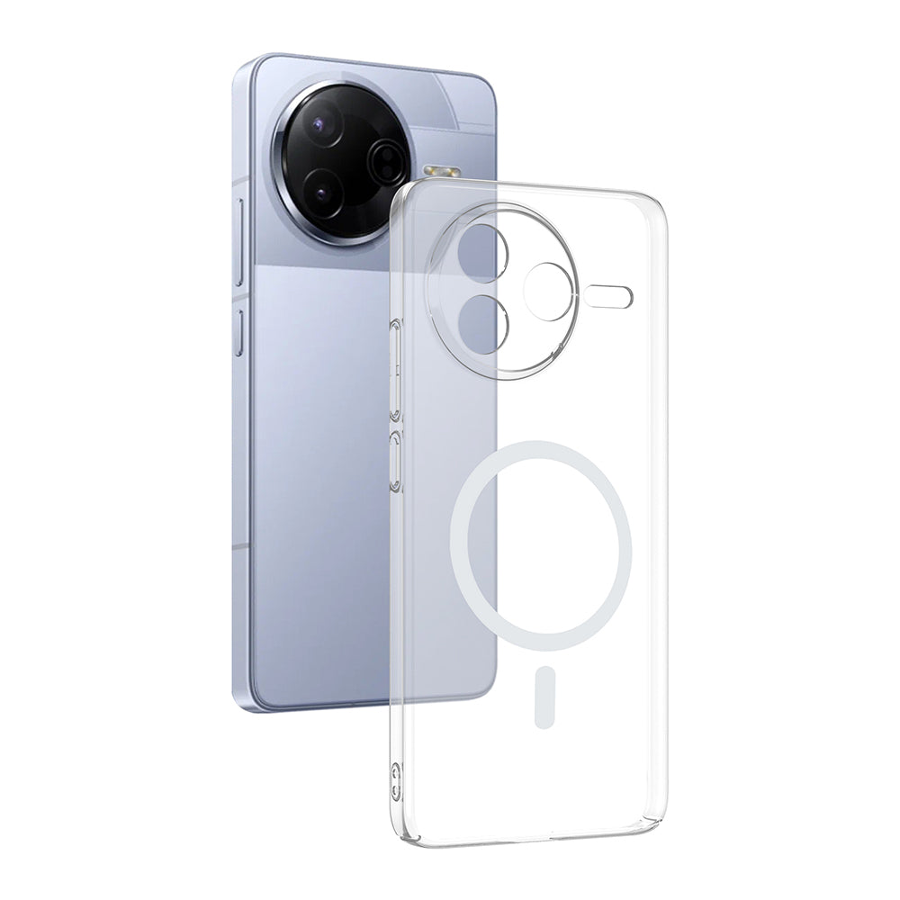 Cepax Xiaomi Poco F7 Pro Kamera Korumalı M-Safe Şarj Özellikli Şeffaf London Sert PC Kılıf