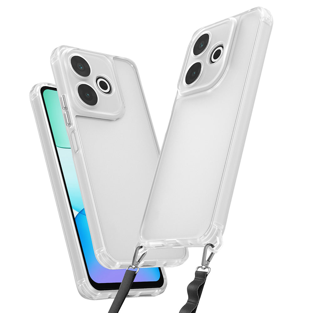 Cepax Xiaomi Redmi 13 4G Airbagli Takılabilir Askı Aparatlı Snap Silikon Kılıf