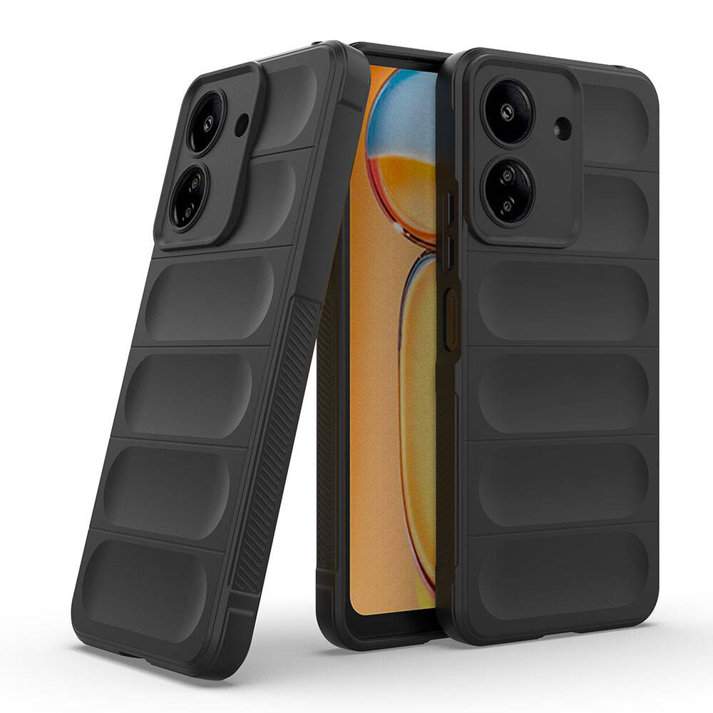 Cepax Xiaomi Redmi 13C Esnek TPU Oyuklu Arka Yüzey Tasarımlı Etnik Silikon Kılıf