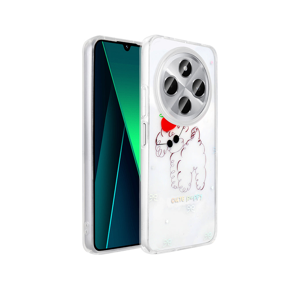 Cepax Xiaomi Redmi 14C 4G Şeffaf Figürlü Folk Sert Kılıf