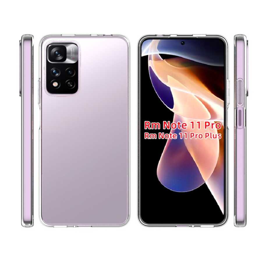 Cepax Xiaomi Redmi Note 11 Pro Plus 5G Süper Silikon Telefon Kılıfı