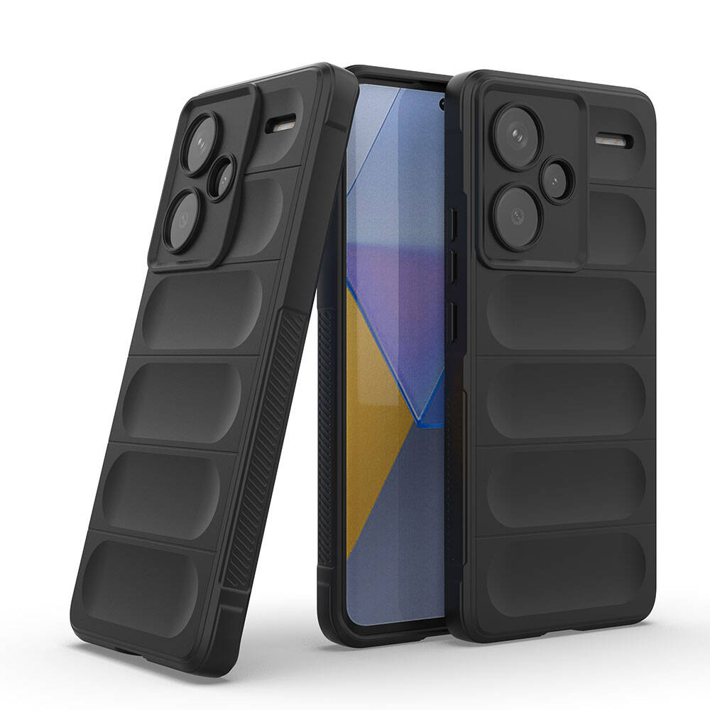 Cepax Xiaomi Redmi Note 13 Pro Plus 5G Esnek TPU Oyuklu Arka Yüzey Tasarımlı Etnik Silikon Kılıf