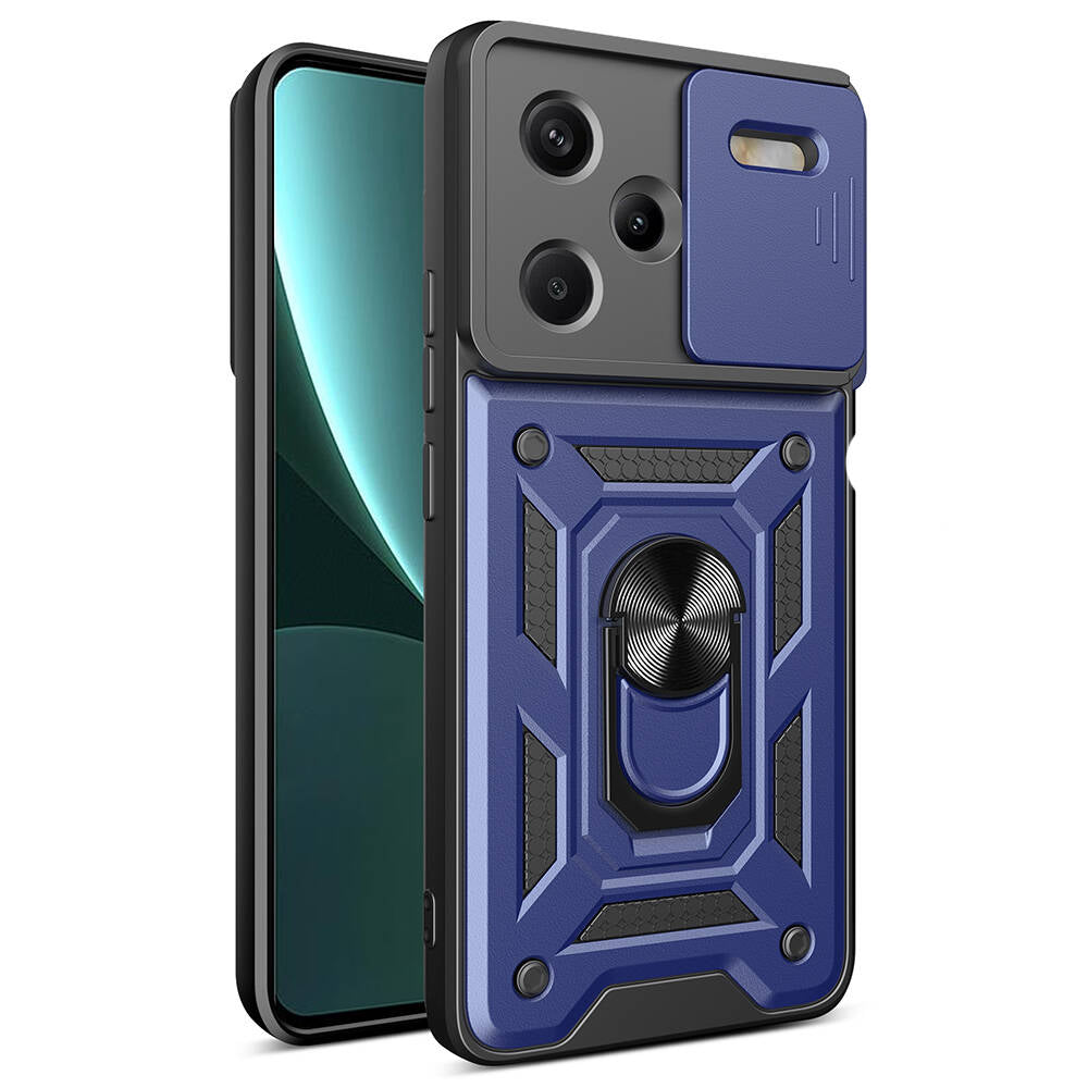 Xiaomi Redmi Note 13 Pro Plus 5G Magnetik Standlı Kamera Korumalı Cepax Sürgülü Vega Kılıf