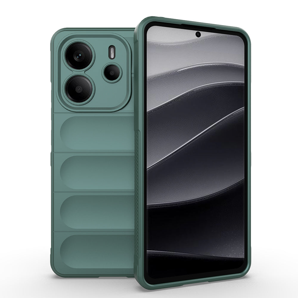 Cepax Xiaomi Redmi Note 14 4G Esnek TPU Oyuklu Arka Yüzey Tasarımlı Etnik Silikon Kılıf